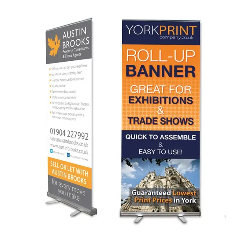 Goedkope Zuinige Roll Up Banner Met Stof Uit China Fabriek