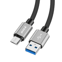 Harga Pabrik Langsung Kabel USB TPE Kepang Logo Kustom Pengisian Cepat Anti Kusut Tahan Lama untuk Pengisi Daya Ponsel Tipe C Micro
