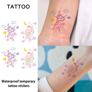 CQ ultimo colorato impermeabile simpatico cartone animato arcobaleno adesivi temporanei per feste bomboniere regali tatuaggio per bambini per bambini - Product Image 5