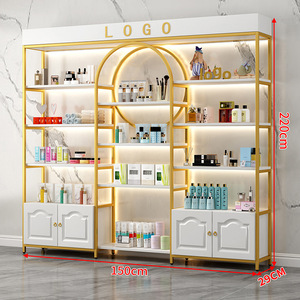 Estante Moderno Dorado de Alta Gama para Cosméticos en Tiendas de Belleza y Centros Comerciales - Product Image 6