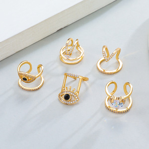 แหวนนิ้วเปิดประดับเพชรทังสเตนทรงเรขาคณิตสไตล์ยุโรปอเมริกัน ดีไซน์เก๋ไก๋ สวยหรู สำหรับผู้หญิง - Product Image 3