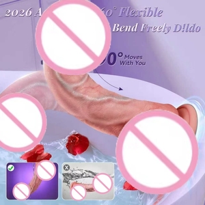 10種類の振動ソフトディルド、液体シリコン製女性用オナニー肛門大人のおもちゃ - Product Image 4