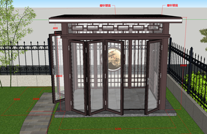 알루미늄 합금 정원 파빌리온 긴 복도 빌라 야외 안뜰 골동품 파빌리온 조경 랙 - Product Image 6