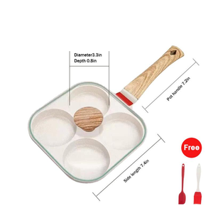 Sartén Cuadrada Moderna Antiadherente de 4 Agujeros para Huevos, Tendencia 2026, Sartén Universal para <span class=keywords><strong>Desayuno</strong></span>, Apta para Cocina de Inducción, Gran Tamaño - Product Image 5