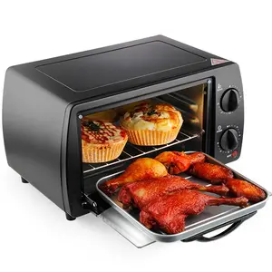 Hot Sale Home Kitchen Black Electric Oven Stainless Steel Mini Electric Oven for Baking