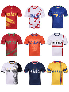 <span class=keywords><strong>Camiseta</strong></span> Personalizable de Manga Corta, Francia, Alemania, Equipación de Fútbol Copa 2026, Camisetas de Alta Calidad para Aficionados Argentinos - Product Image 1