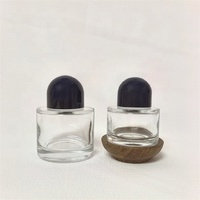 Precio de fábrica Hermosa botella de perfume 30ml 50ml 100mL Botellas de perfume de grasa corta transparente