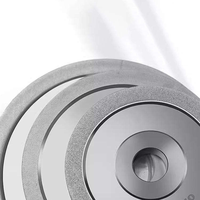 Meules diamantées électroplaquées OEM de haute précision 1A1, 10 mm, 80-1000 #   Grains pour affûtage d'inserts en carbure de tungstène CNC