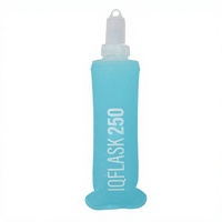 Gourde souple pliable en TPU portable 250 ml pour le cyclisme, la randonnée et la course à pied