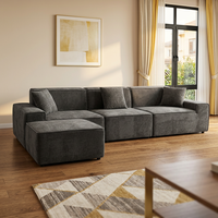 Canapé modulable sans structure en forme de L, fauteuil lounge moderne pour salon, canapé compressé en gros