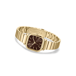 Quadrato Seiko Sport <span class=keywords><strong>orologio</strong></span> di moda al quarzo per le donne in acciaio inox catena fascia oro <span class=keywords><strong>Vintage</strong></span> colore vetro quadrante impermeabile - Product Image 5