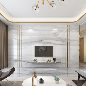 Pannello Murale per TV in <span class=keywords><strong>Marmo</strong></span> Bianco <span class=keywords><strong>Lastre</strong></span> di <span class=keywords><strong>Marmo</strong></span> Spesse - Product Image 6