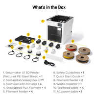 Nouvelle imprimante 3D manuelle Snapmaker U1 à double extrudeur, technologie FDM, USB/WiFi, pour usage industriel, construction, laboratoire, domicile, ateliers d'impression, PLA