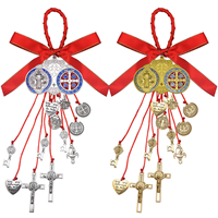 Médaille de Saint Benoît, décorations de Noël, accessoires de voiture, décoration de porte et de maison, croix, décorations de Pâques, ustensiles d'église
