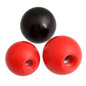 Hete Verkoop Rood Zwart Wit Ronde Balknoppen Rond Bakeliet En Plastic Knop M6 Met Ijzeren Kern - Product Image 1