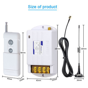 12V 220V 380V inalámbrico RF 433Mhz puerta de un solo canal cerradura de puerta de garaje acceso control remoto sistema control remoto interruptor botón de salida - Product Image 6