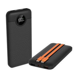 Batterie externe de voyage rechargeable de grande capacité 20000mah 30000mah avec câble de charge intégré 22.5W - Product Image 3