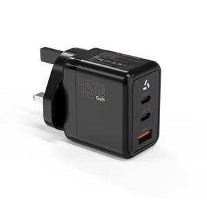 Chargeur rapide USB-C PD QC3.0 45W double USB-C pour téléphone portable, compatible iPhone 17 - Product Image 1