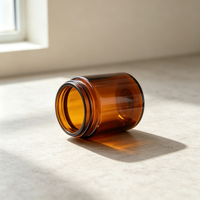 Bouteille en verre à large ouverture Amber pour l'échantillonnage de sols, flacon à réactifs pour grains de café, flacon en verre cosmétique