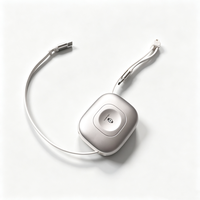 Nouveau design, câble de charge rapide rétractable USB-C vers Type-C 2 en 1 avec câble de charge sans fil pour montre, pour téléphone portable/tablette/pad