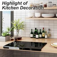 Zwarte transparante acryl snijplank met rand, 60% dikker, duurzaam, beschermt aanrechtbladen, Home Pro Kitchen, makkelijk schoon te maken