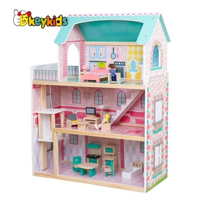 Casa <span class=keywords><strong>de</strong></span> <span class=keywords><strong>Muñecas</strong></span> <span class=keywords><strong>de</strong></span> Madera <span class=keywords><strong>de</strong></span> 3 Pisos Más Popular para Niñas <span class=keywords><strong>con</strong></span> <span class=keywords><strong>Ascensor</strong></span> W06A372 - Product Image 1