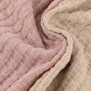 Haute élasticité et haute qualité 250g bande de fosse tissu d'aiguille grossière Usine directe laine jacquard tricoté tissu de vêtements - Product Image 6