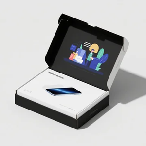 Boîte d'expédition électronique écologique en gros | Emballage en papier kraft recyclable <span class=keywords><strong>avec</strong></span> logo personnalisé pour l'exportation de Smartphone/ordinateur portable - Product Image 6