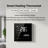 Termostato Inteligente Moderno para Calefacción por Suelo Radiante Eléctrico, Digital, WIFI, Inalámbrico, para Uso en Apartamentos