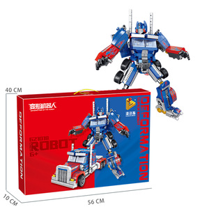 Robot transformable Panlos Brick 1096 pièces, jouet voiture transformable pour enfants de 6 ans et plus, blocs de construction scientifiques et d'ingénierie - Product Image 3