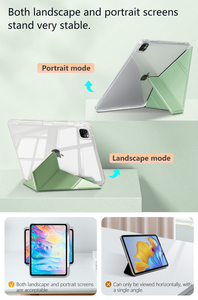 <span class=keywords><strong>Funda</strong></span> Protectora SYX Y Fold a Prueba de Golpes con Función de Activación/Suspensión Automática para <span class=keywords><strong>iPad</strong></span> Air 5 2022/Air 4 10.9/Pro 11 2021/2020/2018 7ª, 8ª y 9ª Generación - Product Image 3