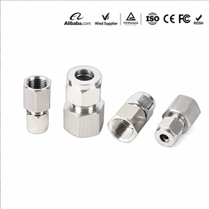 Raccordo per Tubi in <span class=keywords><strong>Acciaio</strong></span> Inossidabile Forgiato ad Alta Pressione, Diametro Uguale, con Filettature Interne per Impianti Industriali - Product Image 1