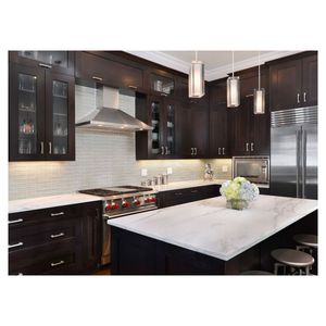 Mobili da Cucina Laminati Bianchi Lucidi con <span class=keywords><strong>Isola</strong></span>, Design Personalizzato, Oltre 30 Colori Disponibili, <span class=keywords><strong>Disegno</strong></span> 3D Gratuito - Product Image 4