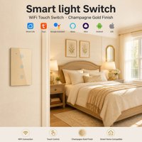 Interrupteur intelligent sans fil 118 Type EU UK US Standard Wifi Tuya Zigbee Homekit, interrupteur tactile en verre intelligent avec application, 1 2 3 4 voies