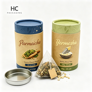 Caja de Embalaje de Tubo de Papel de Grado Alimenticio Personalizada con Tapa para Té, Café en Polvo, Especias, Embalaje de Regalo, Logotipo Personalizado Impreso - Product Image 4