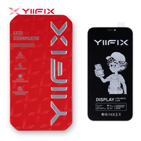 Layar LCD YIIFX untuk Iphone 12 Pengganti Tampilan Kecepatan Penyegaran Tinggi Ukuran 1:1 Aksesori Digitizer Transfer IC Ecran Pantalla