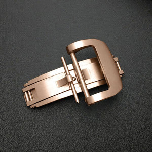 Bouton de haute qualité <span class=keywords><strong>18mm</strong></span> 20mm <span class=keywords><strong>boucle</strong></span> en acier inoxydable <span class=keywords><strong>boucle</strong></span> de <span class=keywords><strong>bracelet</strong></span> de <span class=keywords><strong>montre</strong></span> pour Apple Watch <span class=keywords><strong>Bracelet</strong></span> à fermoir pliant - Product Image 4