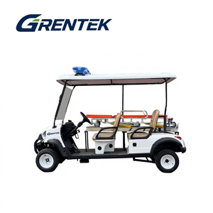 Voiturette de golf électrique 4 places personnalisée pour les urgences médicales, ambulance de sauvetage, service de secours, haute vitesse 50-70 km/h, brancard mobile - Product Image 3
