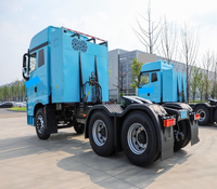 Camion tracteur électrique 6x4 de marque chinoise de premier plan EV490-20, nouveau, transmission automatique à 5 vitesses, direction à gauche, charge rapide, 11-20T