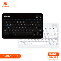 Kit clavier-souris sans fil BT 3-en-1 avec support pour téléphone et tablette pour ordinateur portable et tablette