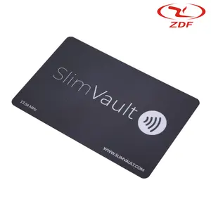 Cartão inteligente NFC criptografado para hotéis, controle de acesso RFID em PVC e PVC, mini etiqueta personalizada para cartões de visita de 13.56Mhz 1K/4K