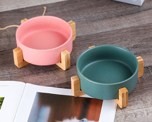 PurePaws Bamboo Feeding Stand