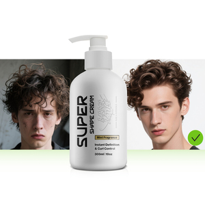 BARBERBATTLE Starker Halt Lockencreme Private Label Locken-Definiercreme für Männer Welliges Haar Super Shape Creme für Männer - Product Image 1