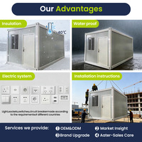 Module de bureau mobile en acier détachable Zhongchen – Suite de showroom préfabriquée moderne et modulaire, kit complet pour l'installation de maisons conteneurs