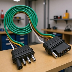 สายไฟรถพ่วง 4 ขา 5 เส้น ยาว 22 ฟุต 12V ฉนวน PVC แกนทองแดง IP65 สายไฟรถยนต์แบบแบน - Product Image 1