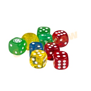Set di Dadi in Acrilico Traslucido Personalizzati Incisi per Giochi da Tavolo, Giochi di Ruolo e Apprendimento Matematico - Product Image 4