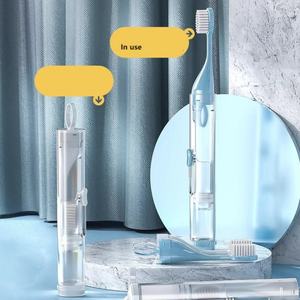 Nuevo Diseño 3 en 1, Cepillo de Dientes Portátil Ligero, Plegable, de Plástico, Kit de Viaje para Hotel con Pasta Dental Incluida, Cepillo Suave - Product Image 2