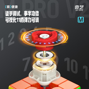 คิวบ์แม่เหล็ก Qiyi M Pro V2 รูบิค 3x3 สำหรับวัยรุ่น - Product Image 2