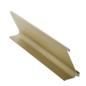 L-Shaped Desk Card Holder Gold 5x20cm Metal Office Hotel Nameplate Vertical Type - Product Image 3