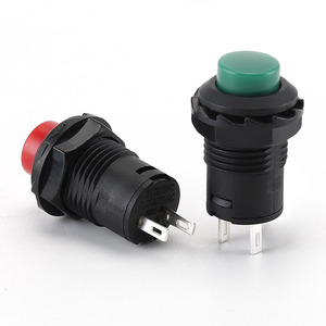 สวิตช์ปุ่มกดแบบล็อคตัวเองทรงกลมขนาด 12 มม. 1.5A 250VAC 3A 125VAC รุ่น DS-425A สวิตช์เปิด-ปิดสีดำ ผลิตในประเทศจีน - Product Image 2